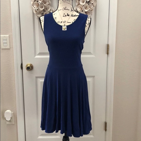 Cynthia Rowley Dresses & Skirts - Cynthia Rowley royal blue swing skirt dress